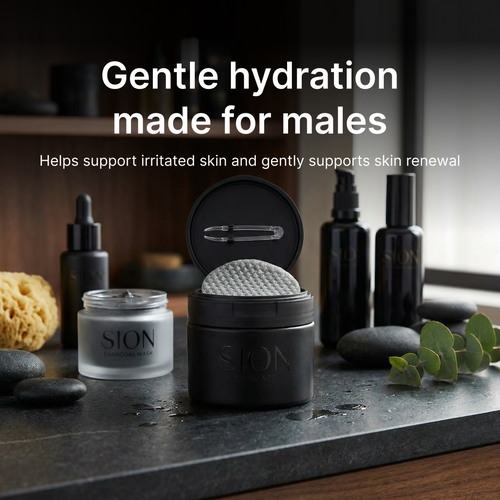 Sion Korean Toner Pads - Skincare for Dark Spots, Wrinkles & Dull Skin for Males